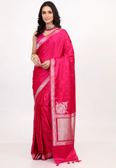 Cross Rani Mashru Silk Saree with Blouse Piece - Adi Akshoy & Co.