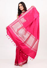 Cross Rani Mashru Silk Saree with Blouse Piece - Adi Akshoy & Co.