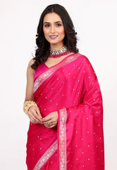 Cross Rani Mashru Silk Saree with Blouse Piece - Adi Akshoy & Co.