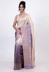 Tussar Colour Pure Tussar Silk Saree with Blouse Piece - Adi Akshoy & Co.