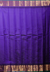 Turquoise Blue Pure Gadwal Silk Saree With Blouse Piece - Adi Akshoy & Co.