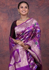 Multi Colour Pure Exclusive Rangkat Katan Silk Saree With Blouse Piece - Adi Akshoy & Co.