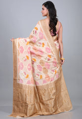 Multi Colour Rangkat Mashru Silk Saree with Blouse Piece - Adi Akshoy & Co.