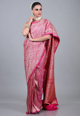 Rani Shikargah Katan Silk Saree With Blouse Piece - Adi Akshoy & Co.