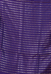 Royal Blue Wedding Banarasi Silk Saree with Blouse Piece