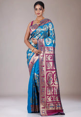 Feroza Baluchari Silk Saree with Blouse Piece