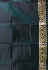 Navy Blue with Zari work Wedding Banarasi Saree with Blouse Piece - Adi Akshoy & Co.