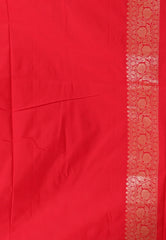 Tussar Colour with Red Border Tussar Silk Saree with Blouse Piece - Adi Akshoy & Co.