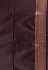 Garnet Mashru Silk Saree with Blouse Piece