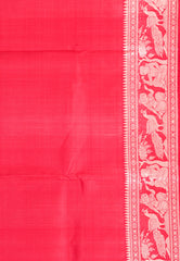 Red Baluchari Pure Silk Saree with Blouse Piece