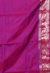 Blue Baluchari Pure Silk Saree with Blouse Piece