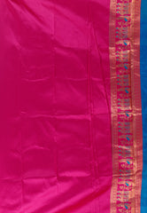 Royal Blue Baluchari Silk Saree with Blouse Piece