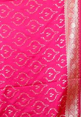 Bottle Green Wedding Banarasi Silk Saree with Blouse Piece