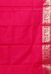 Rani Baluchari Pure Silk Saree with Blouse Piece