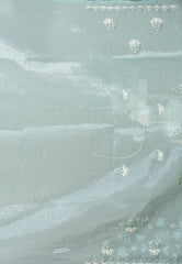 Sea Green Embroidery Saree with Blouse Piece