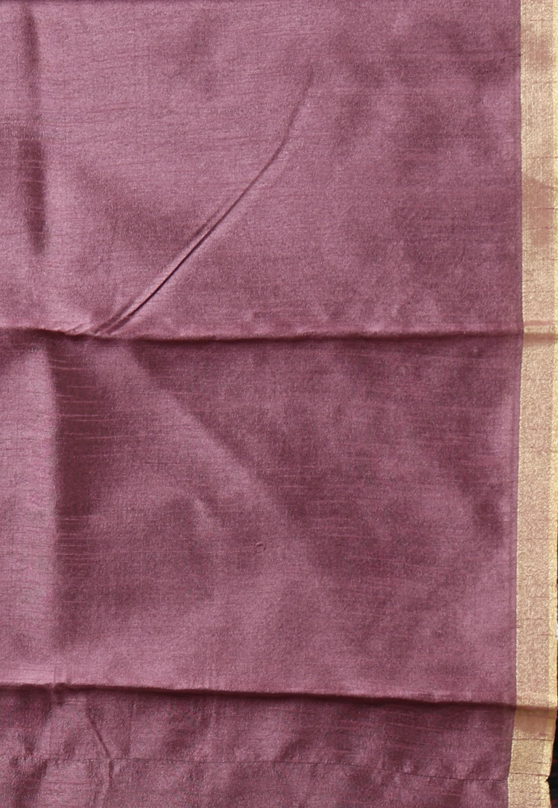 Black Tussar Silk Saree with Blouse Piece