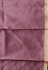 Black Tussar Silk Saree with Blouse Piece