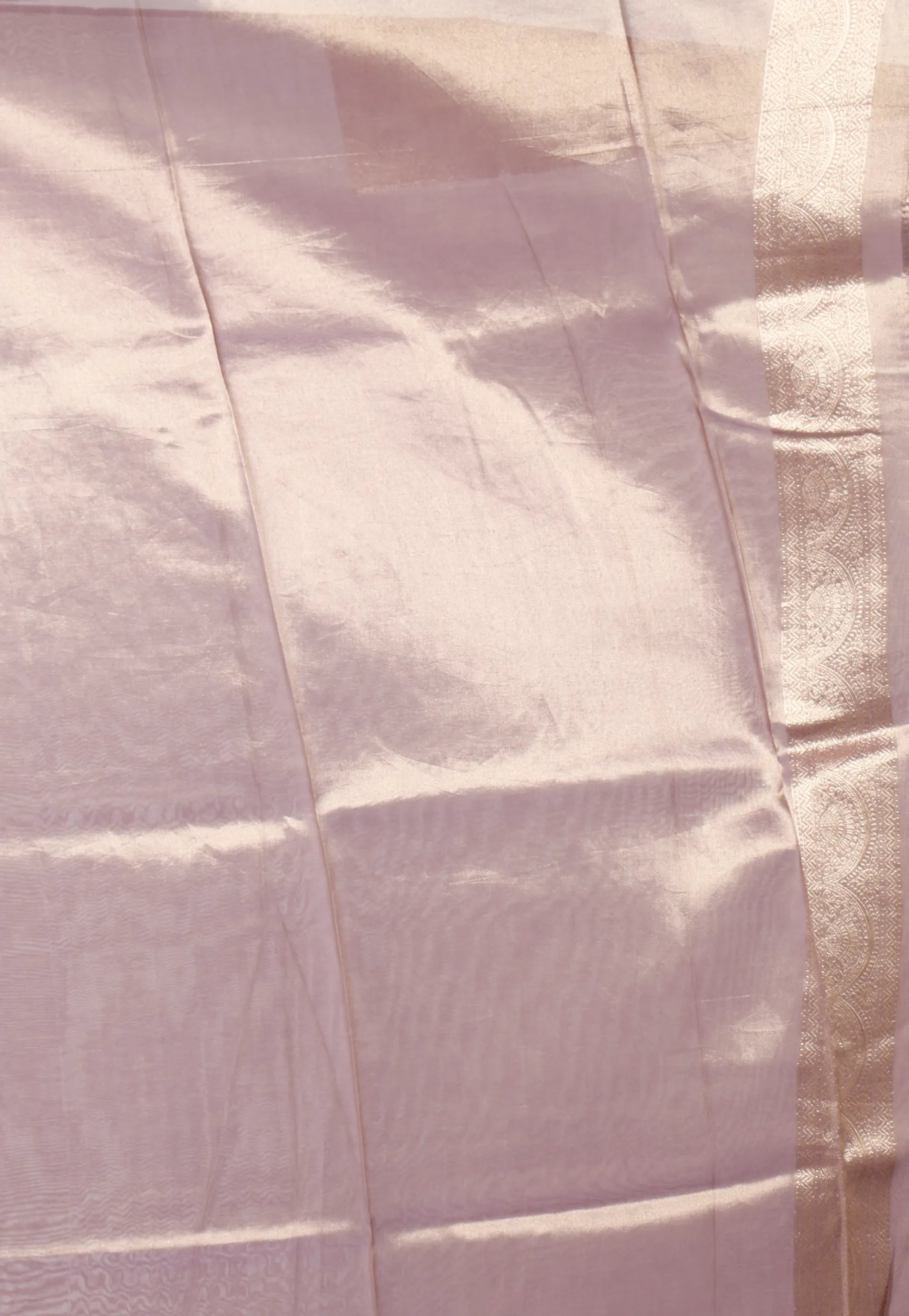 Mauve Tissue Silk Saree with Blouse Piece