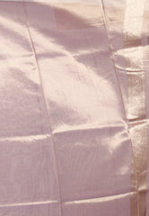 Mauve Tissue Silk Saree with Blouse Piece