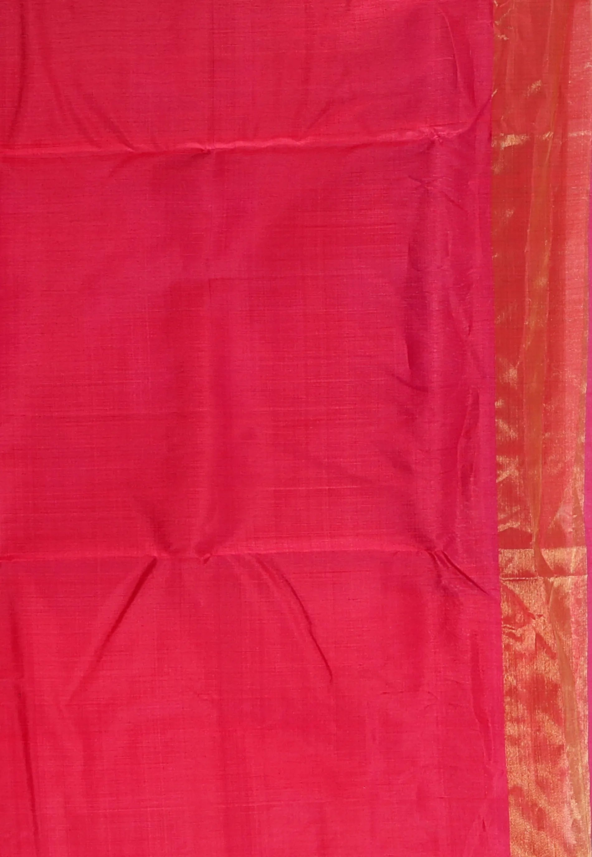 Purple Ikkat Pure Silk Saree With Blouse Piece