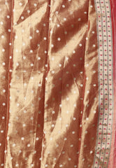 Rani Tissue Paithani Silk Saree With Blouse Piece