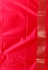 Rani Pink Mashru Silk Saree with Blouse Piece