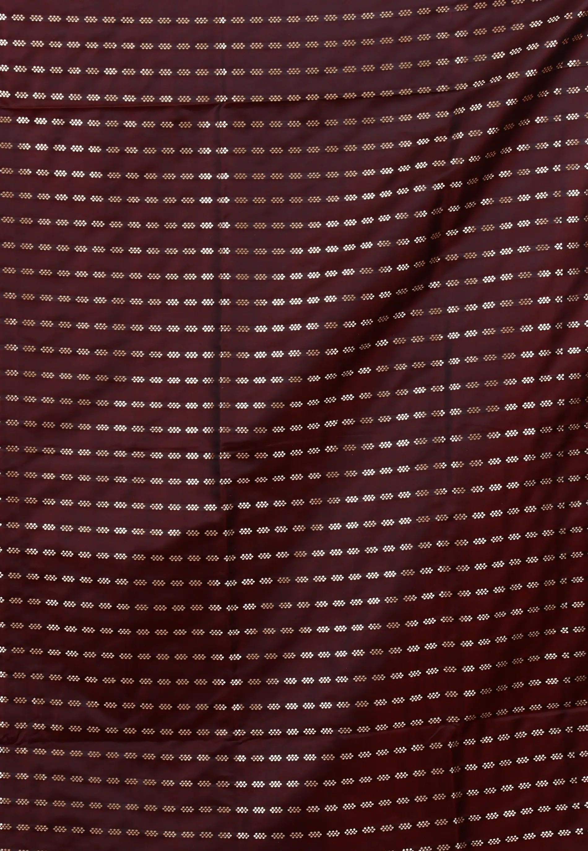 Maroon Wedding Banarasi Silk Saree with Blouse Piece
