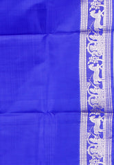 Royal Blue  Baluchari Pure Silk Saree with Blouse Piece