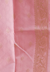 Peach Tissue Silk Saree with Blouse Piece