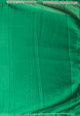 Rama Green Embroidery Saree with Blouse Piece