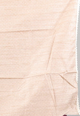 Beige Tussar Silk with Blouse Piece - Adi Akshoy & Co.
