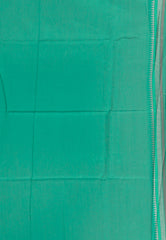 Sea Green Tussar Silk Saree with Blouse Piece