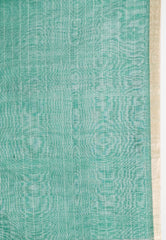 Bottle Green Kora Handloom Pure Silk Saree With Blouse Piece