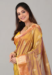 Cross Gold Sico Handloom Saree With Blouse Piece - Adi Akshoy & Co.