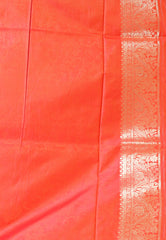 Pink Kani Silk Saree With Blouse Piece