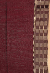 Maroon Handloom Saree With Blouse Piece