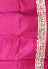 Purple Wedding Banarasi Silk Saree with Blouse Piece