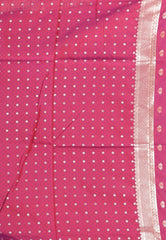 Magenta with Minakari Border Katan Silk Saree With Blouse Piece