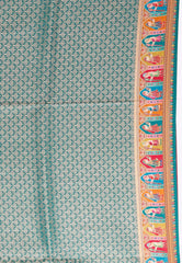 Maroon Kani Silk Saree With Blouse Piece