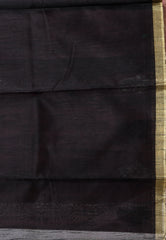 Onion Pink Tussar Silk Saree with Blouse Piece