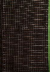 Black Handloom Saree With Blouse Piece