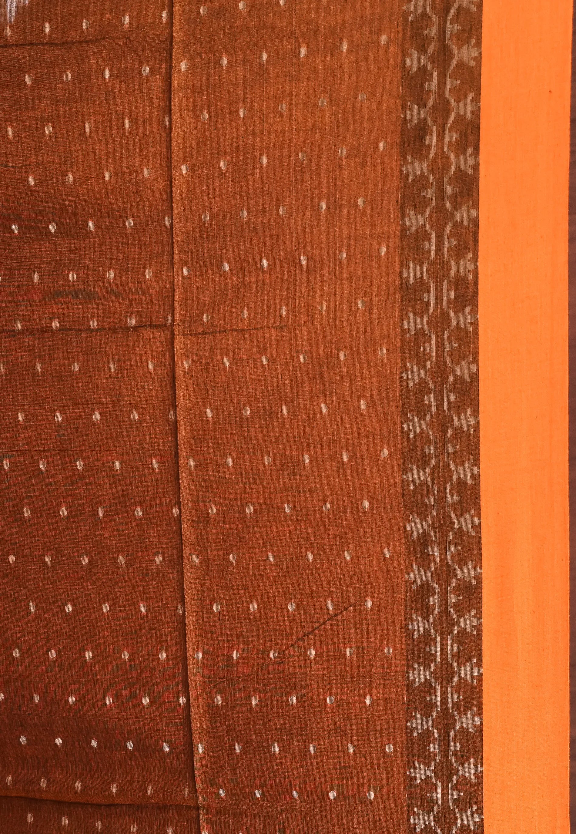 Bottle Green Handloom Saree With Blouse Piece