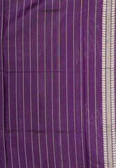 Purple Kadwa Pure Silk Banarasi Saree with Blouse Piece