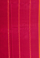 Rani Pink Handloom Saree With Blouse Piece