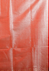 Red Wedding Banarasi Silk Saree with Blouse Piece