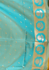 Yellow Mashru Silk Saree with Blouse Piece - Adi Akshoy & Co.