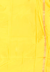 Yellow Kanjivaram Silk Saree With Blouse Piece