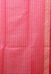 Rani Pink Wedding Banarasi Silk Saree with Blouse Piece