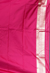 Cross Green with Rani Border Kanjivaram Silk Saree With Blouse Piece