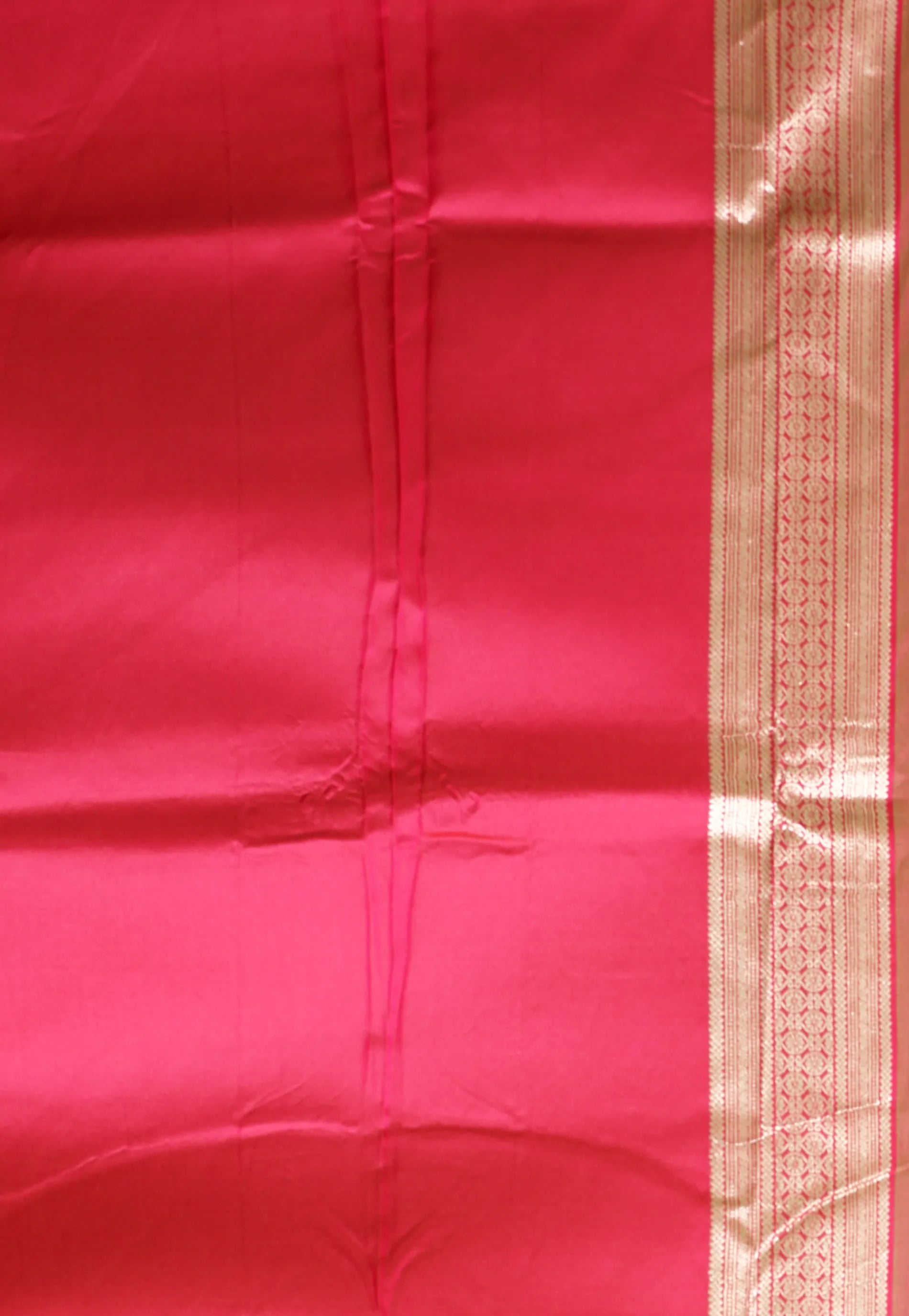 Lime Green with Rani Border Kanjivaram Silk Saree With Blouse Piece